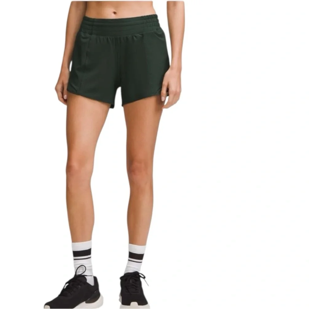 lululemon athletica Women's Dark Green Athletic Shorts